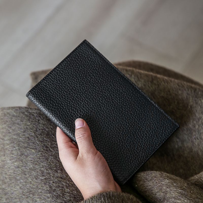 Premium Textured Leather Passport Holder LoungeYard — product view 4