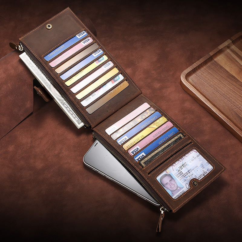 Premium Leather Zip Wallet — product view 5