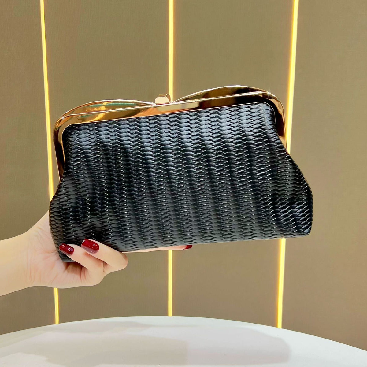 Elegant Textured Evening Purse — product view 2