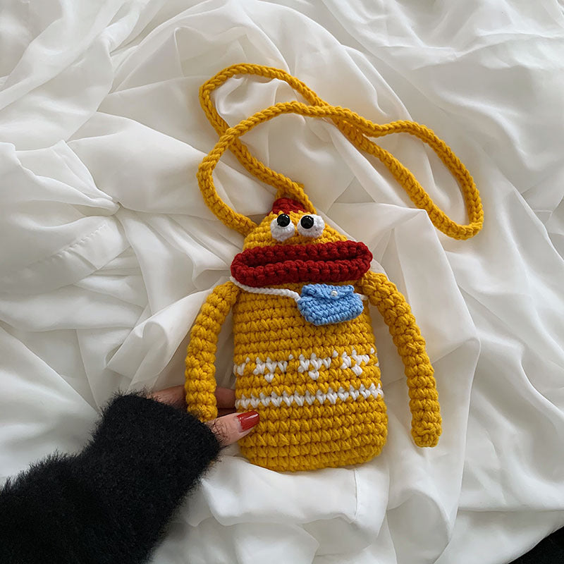 Fun Character Crochet Crossbody Bag — product view 6