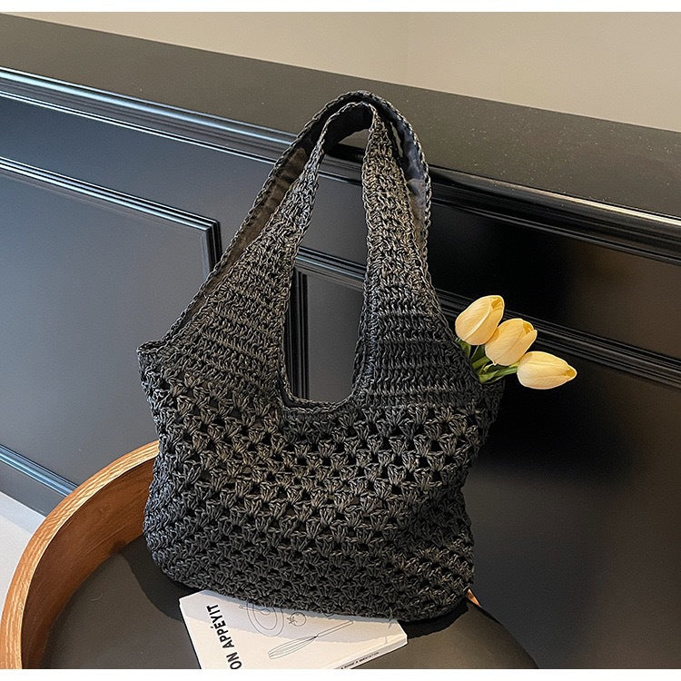 Handmade Macrame Tote Bag LoungeYard — product view 6