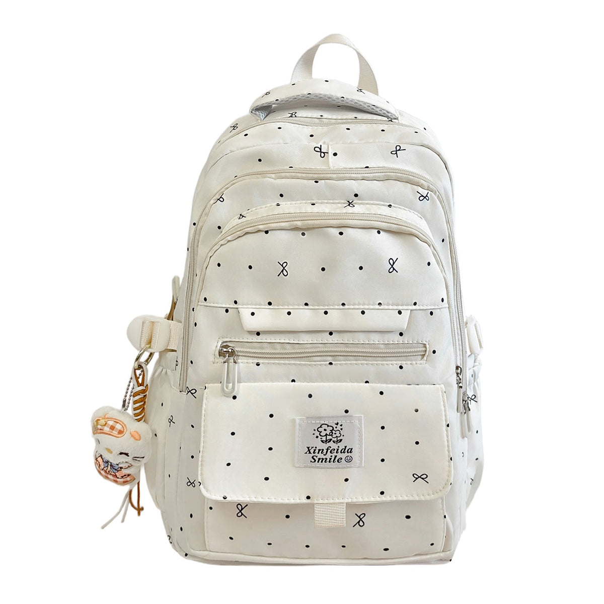 Multi-Pocket Patterned Backpack LoungeYard — product view 5