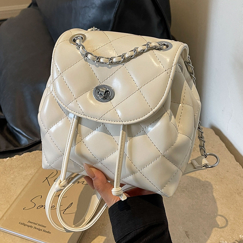 Stylish Quilted Mini Backpack LoungeYard — product view 6