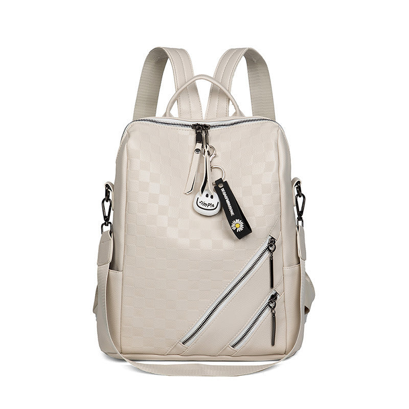 Checkered Pattern Stylish Backpack LoungeYard — product view 7