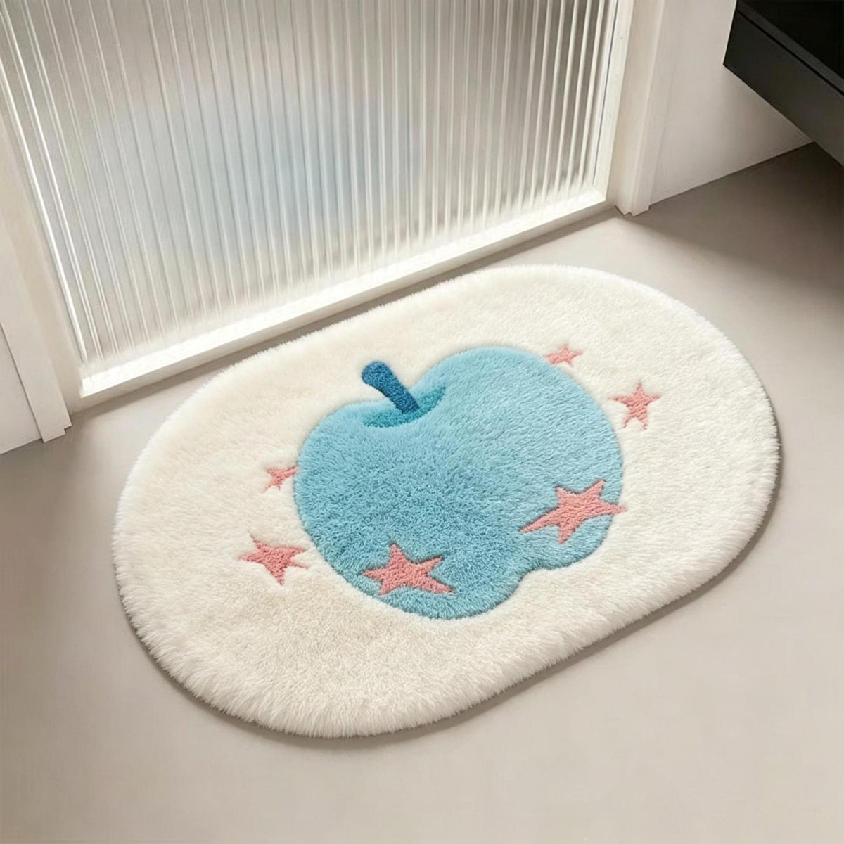 Apple-Themed Plush Bath Mat — product view 6