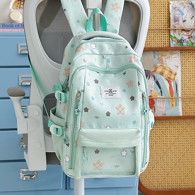 Playful Star-Patterned Backpack LoungeYard — product view 6