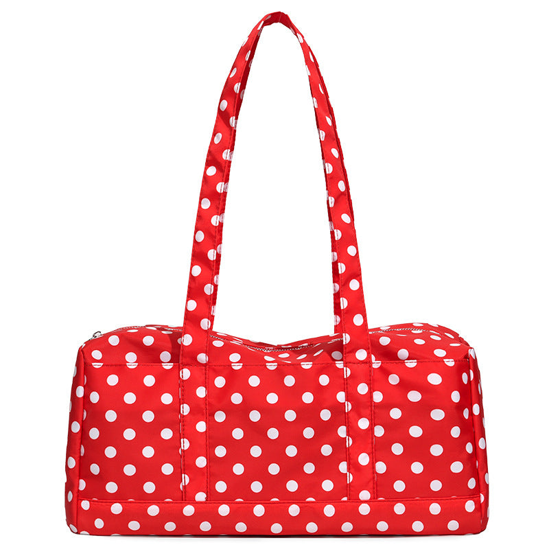 Functional Polka Dot Weekend Duffel Bag — product view 3