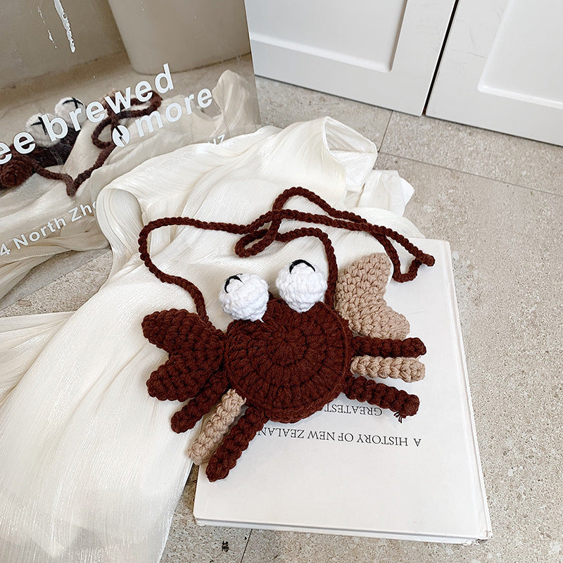 Crochet Crab-Shaped Crossbody Bag — product view 1