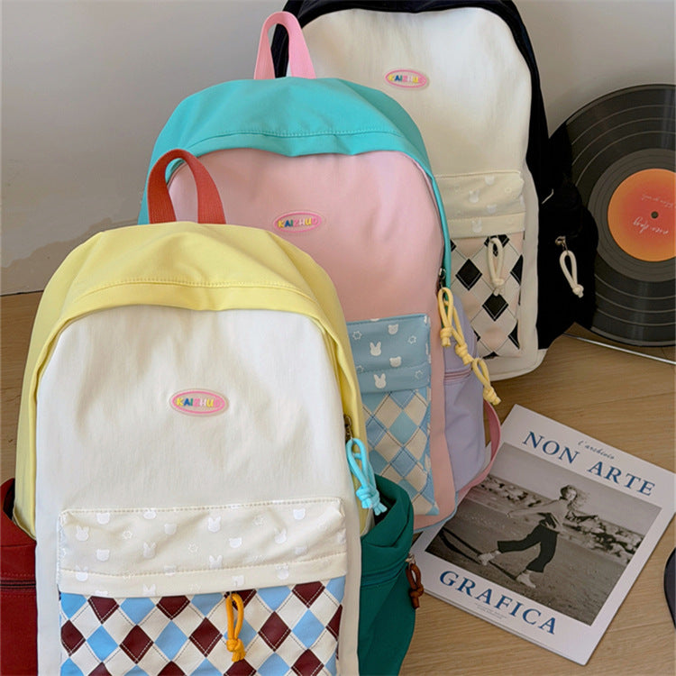 Cute Cartoon-Themed Multi-Pocket Backpack LoungeYard — product view 3