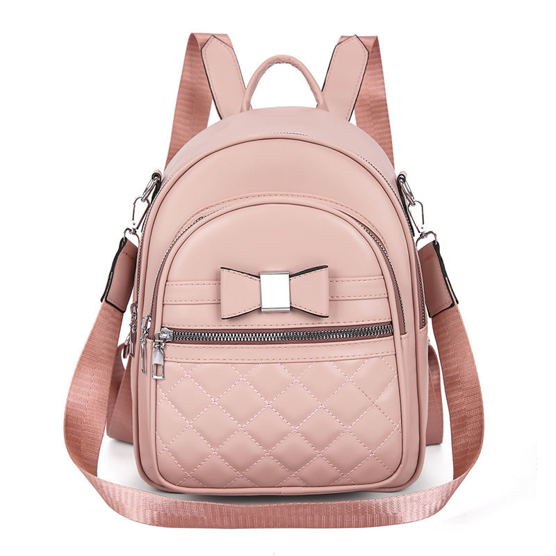Bow Knot Quilted Backpack — product view 2