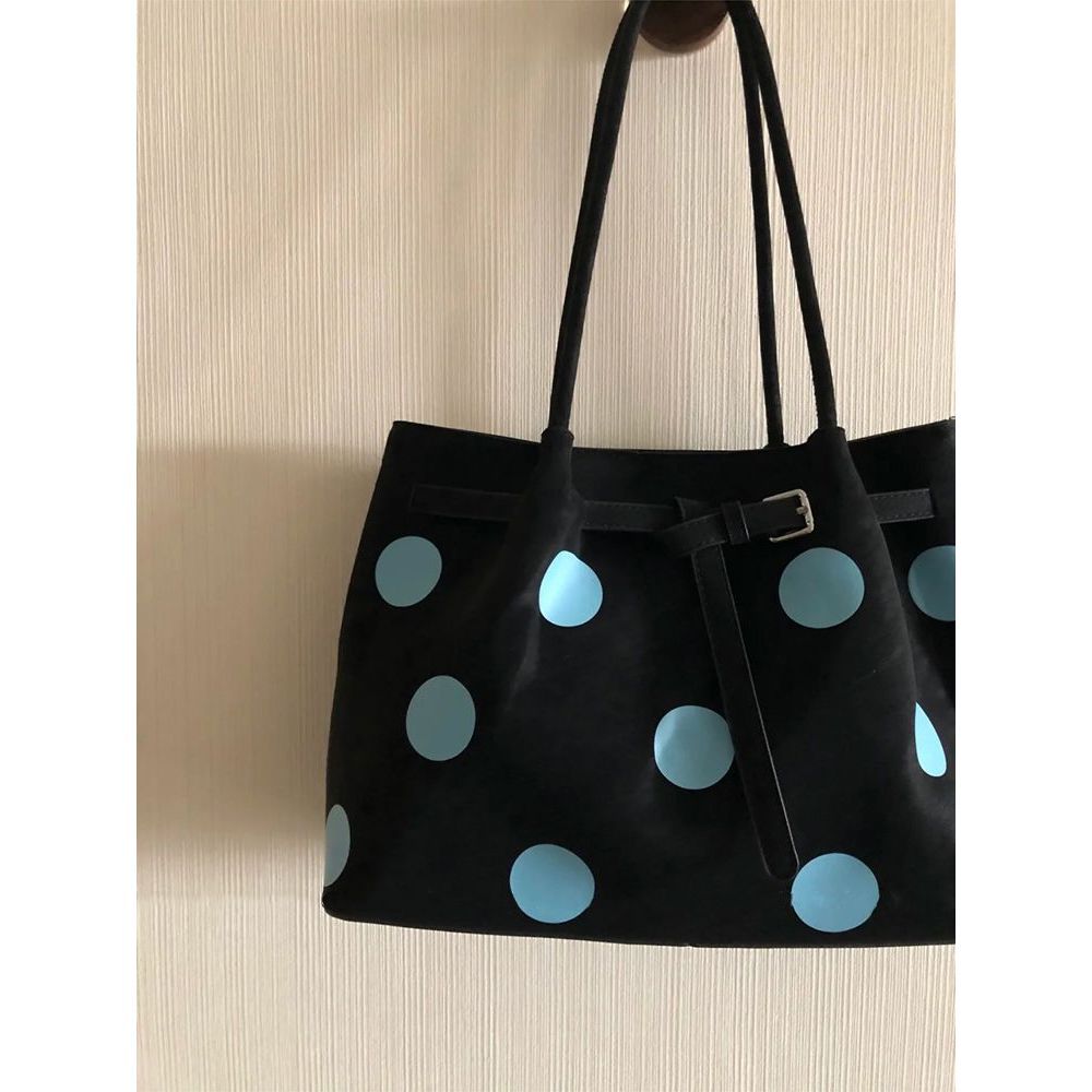 Stylish Polka Dot Tote Bag LoungeYard — product view 2
