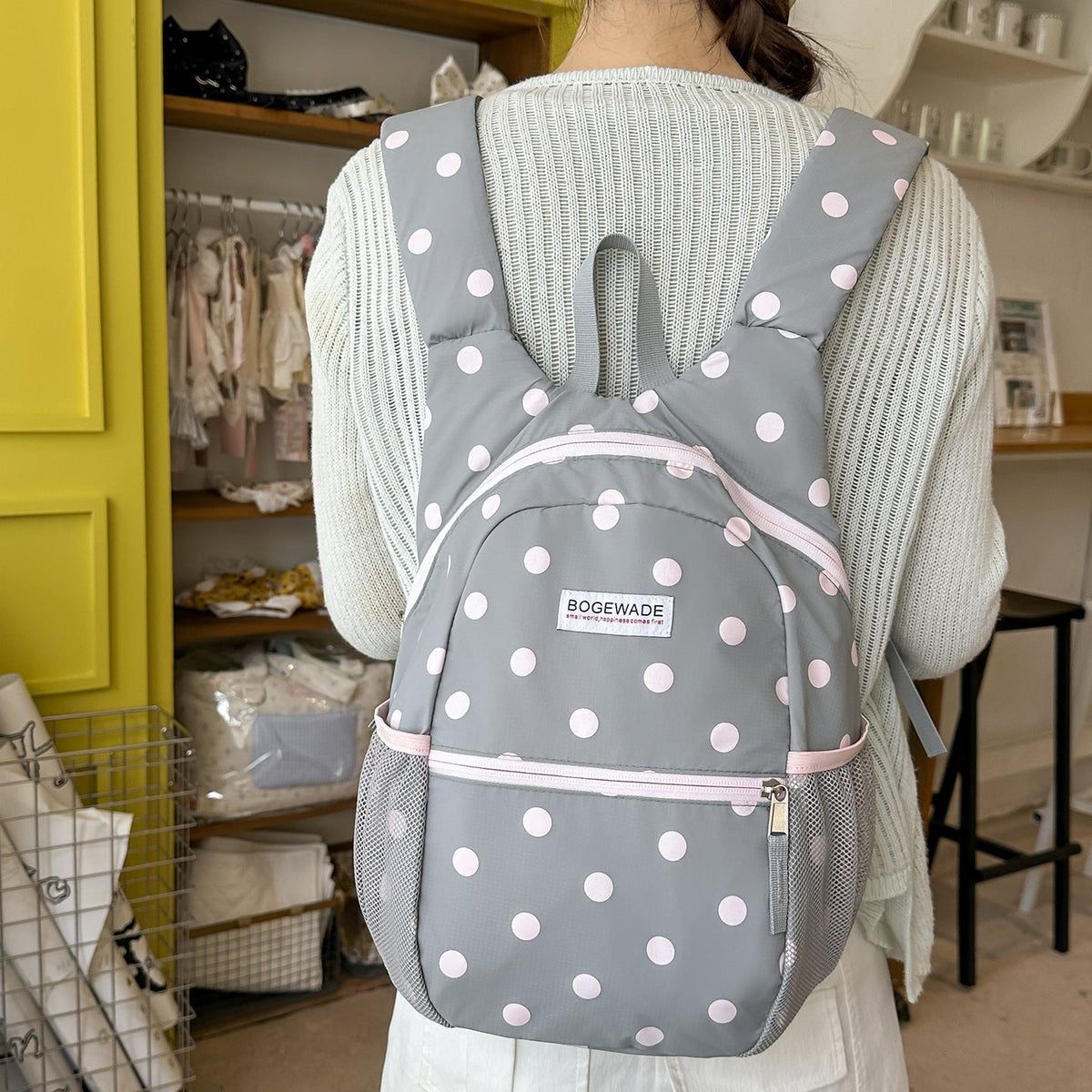 Fun Polka Dot Backpack LoungeYard — product view 1