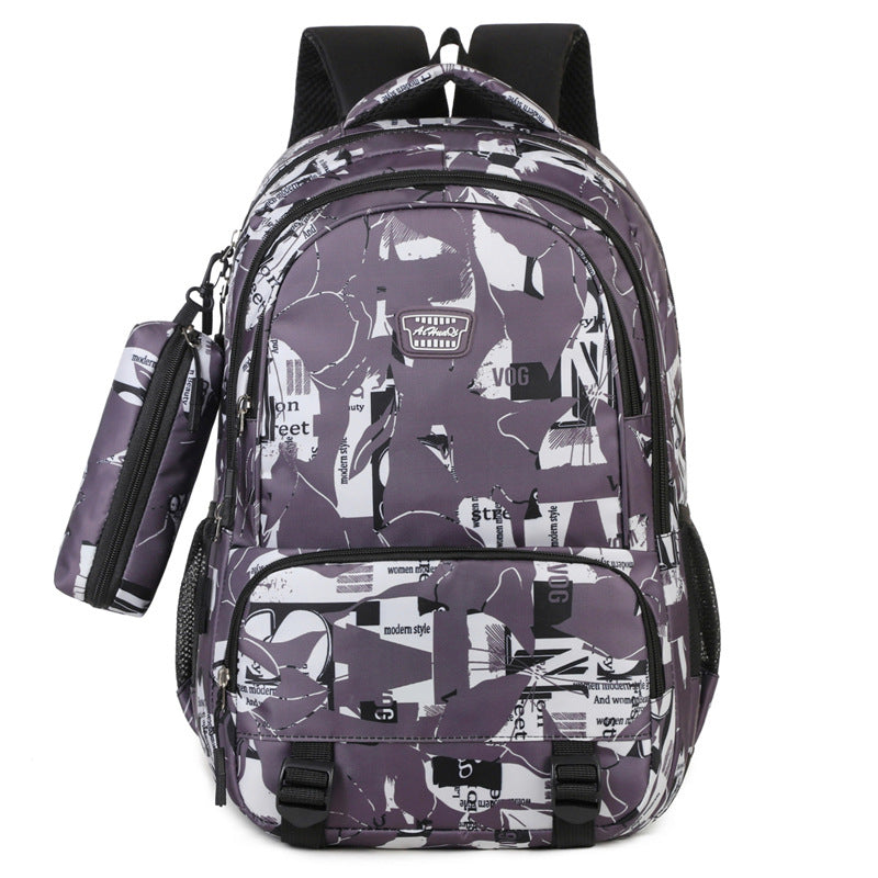 Multifunctional Graphic Print Laptop Backpack — product view 1