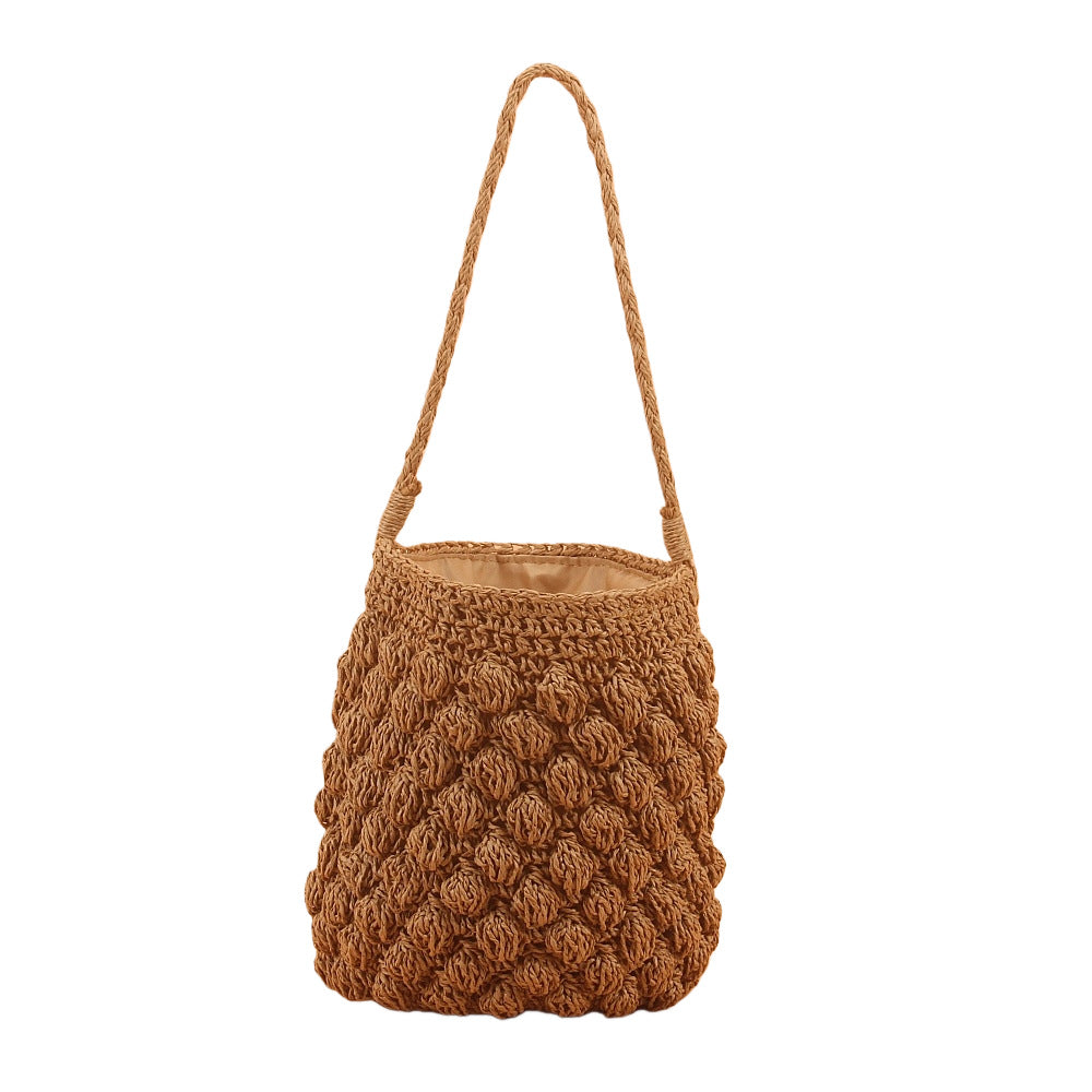 Handmade shoulder bag with unique structure design LoungeYard — product view 5