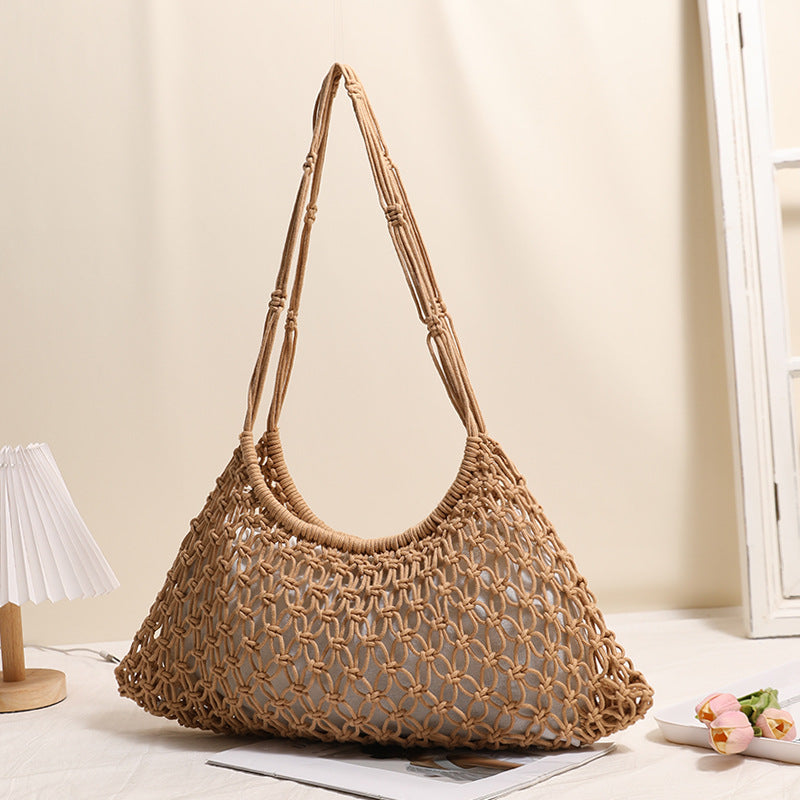 Hand-knotted Macrame Bag LoungeYard — product view 2