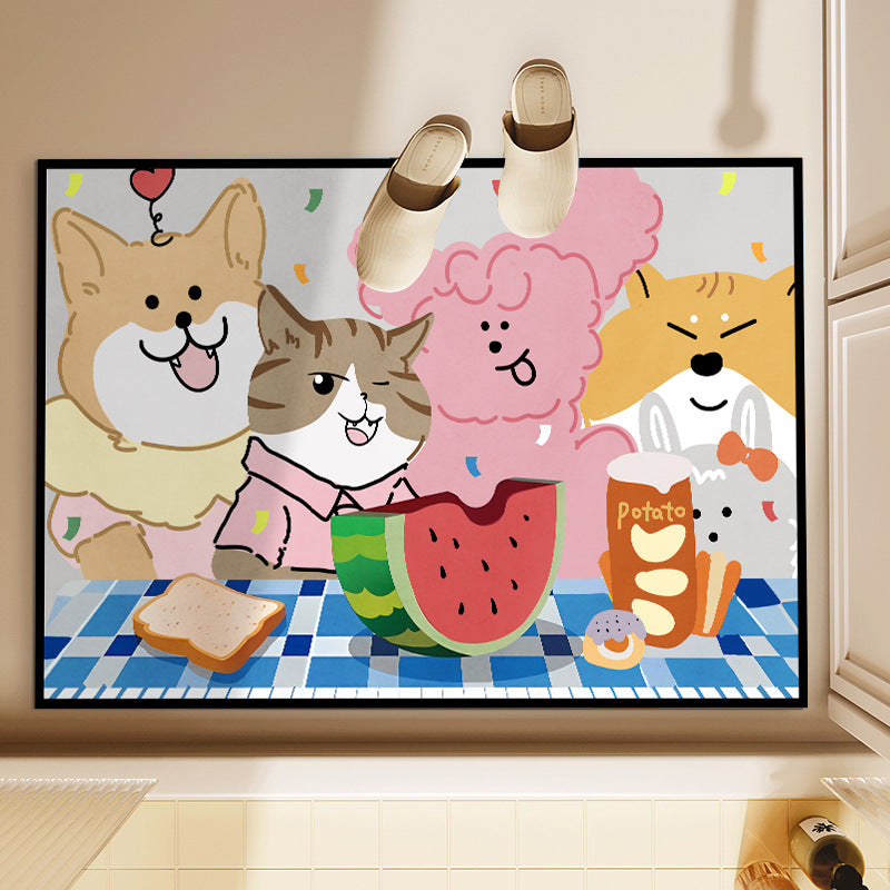 Playful Animal-Themed Decorative Bath Mat — product view 7