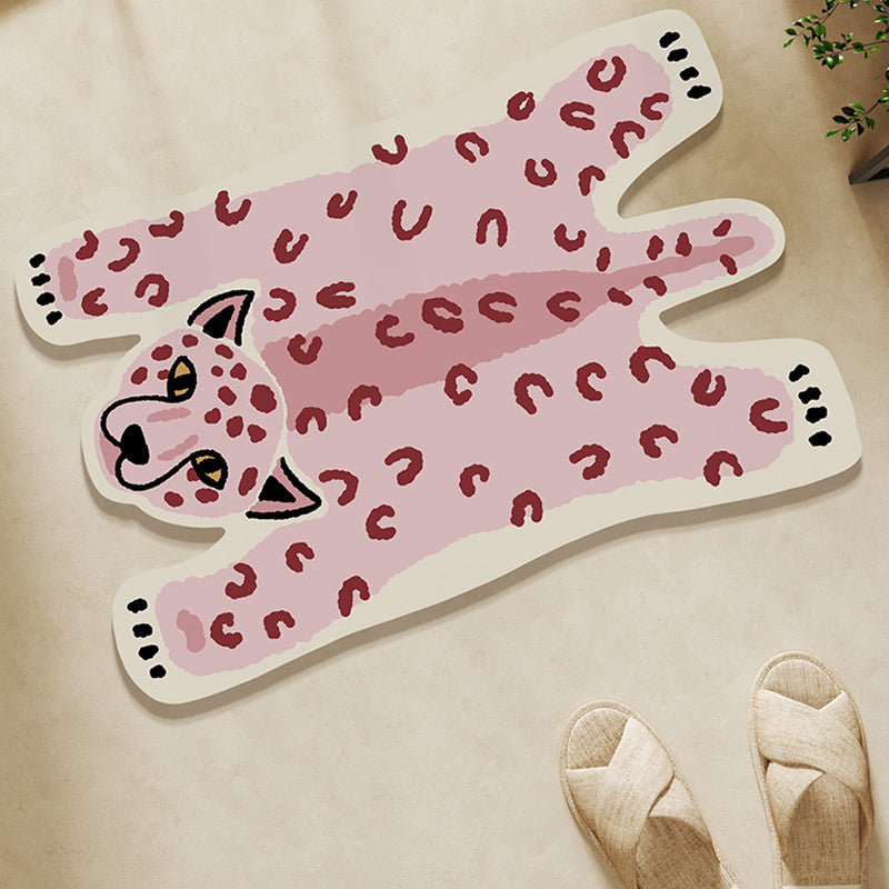 Playful Animal Design Bath Mat — product view 2