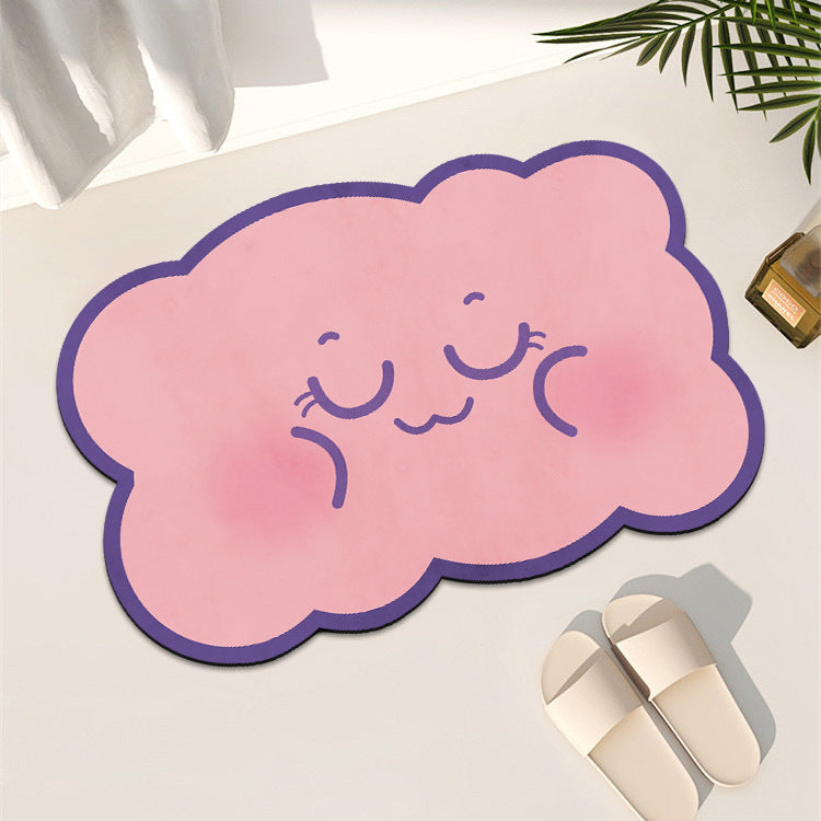 Playful Cloud-Shaped Bath Mat — product view 2