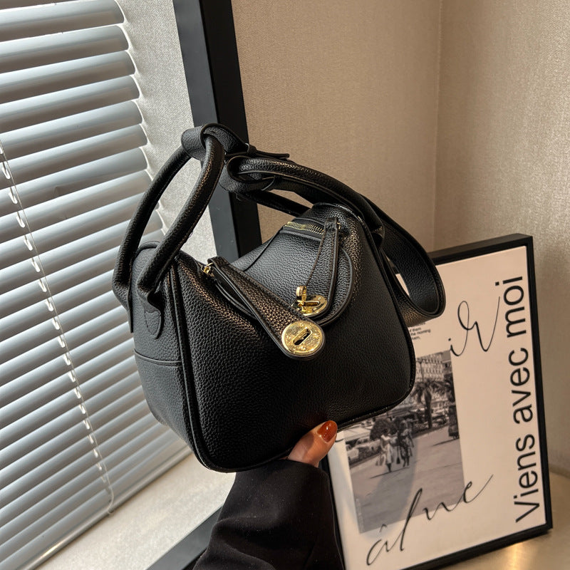 Structured Leather Handbag LoungeYard — product view 3