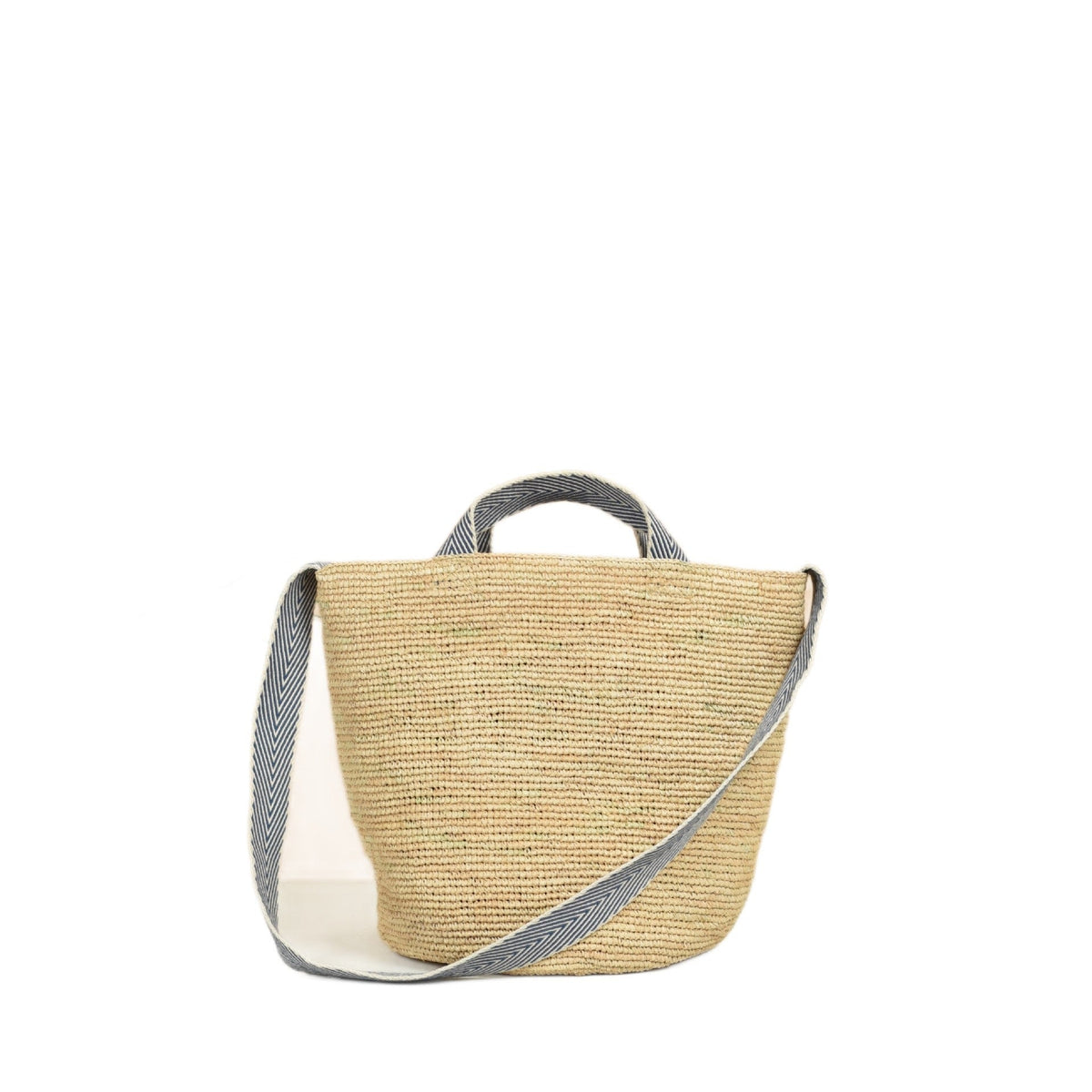 Fashionable wicker bag with adjustable shoulder strap LoungeYard — product view 1