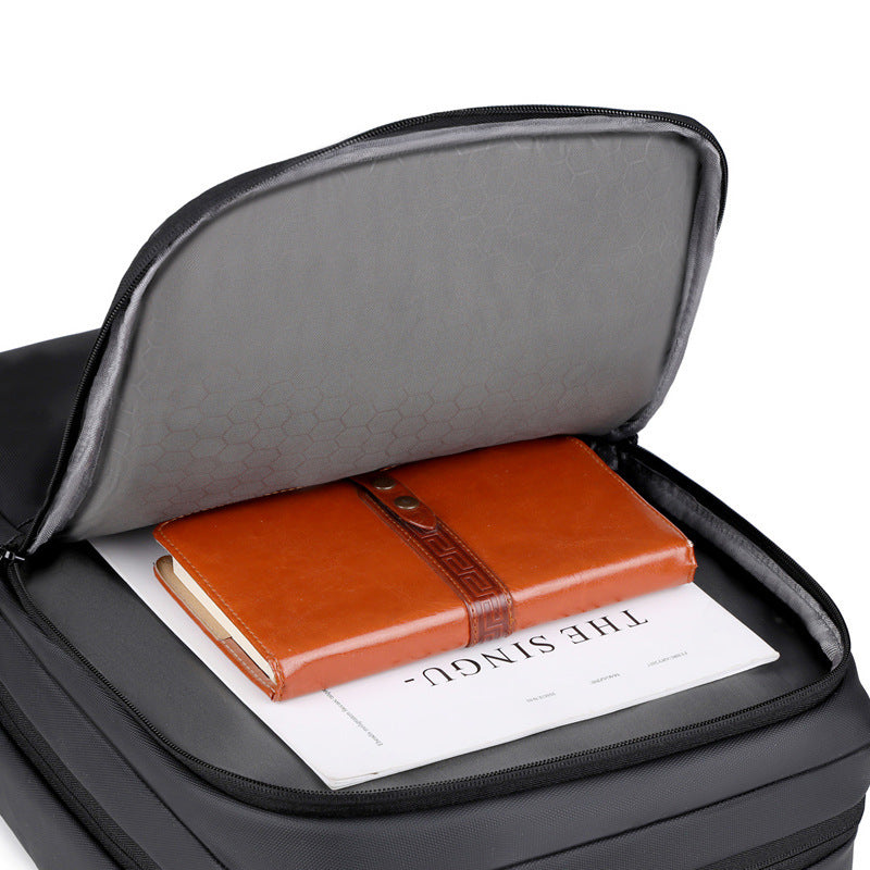 Modern Laptop Backpack with Multifunctional Compartments LoungeYard — product view 3