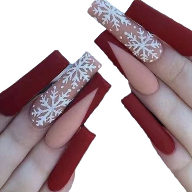 Premium Winter-Themed Press-On Nail Art Extensions — product view 5