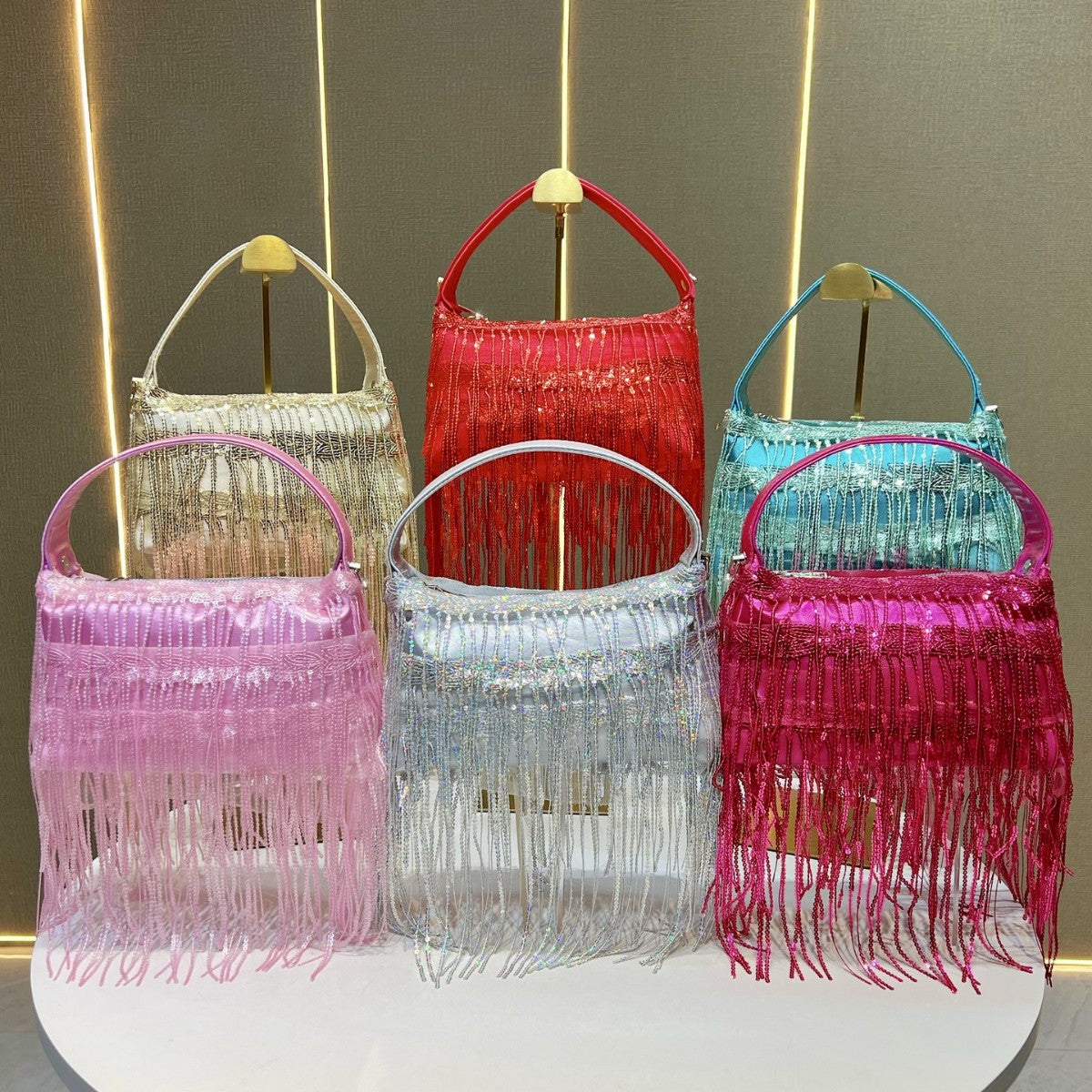 Fringe Detail Evening Handbag — product view 4