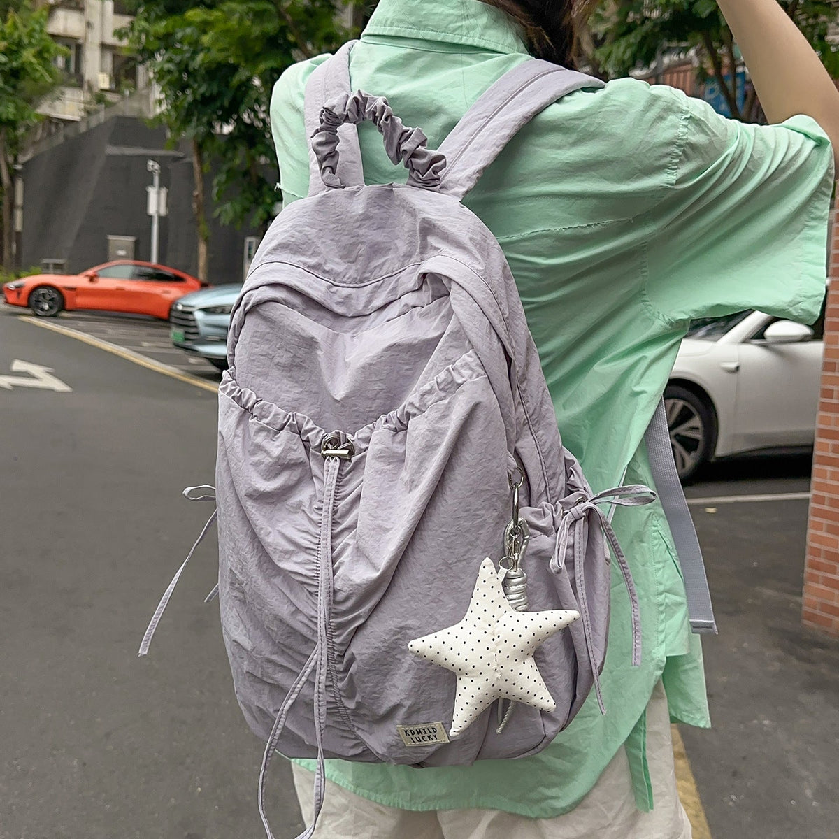 Lightweight Drawstring Backpack LoungeYard — product view 3
