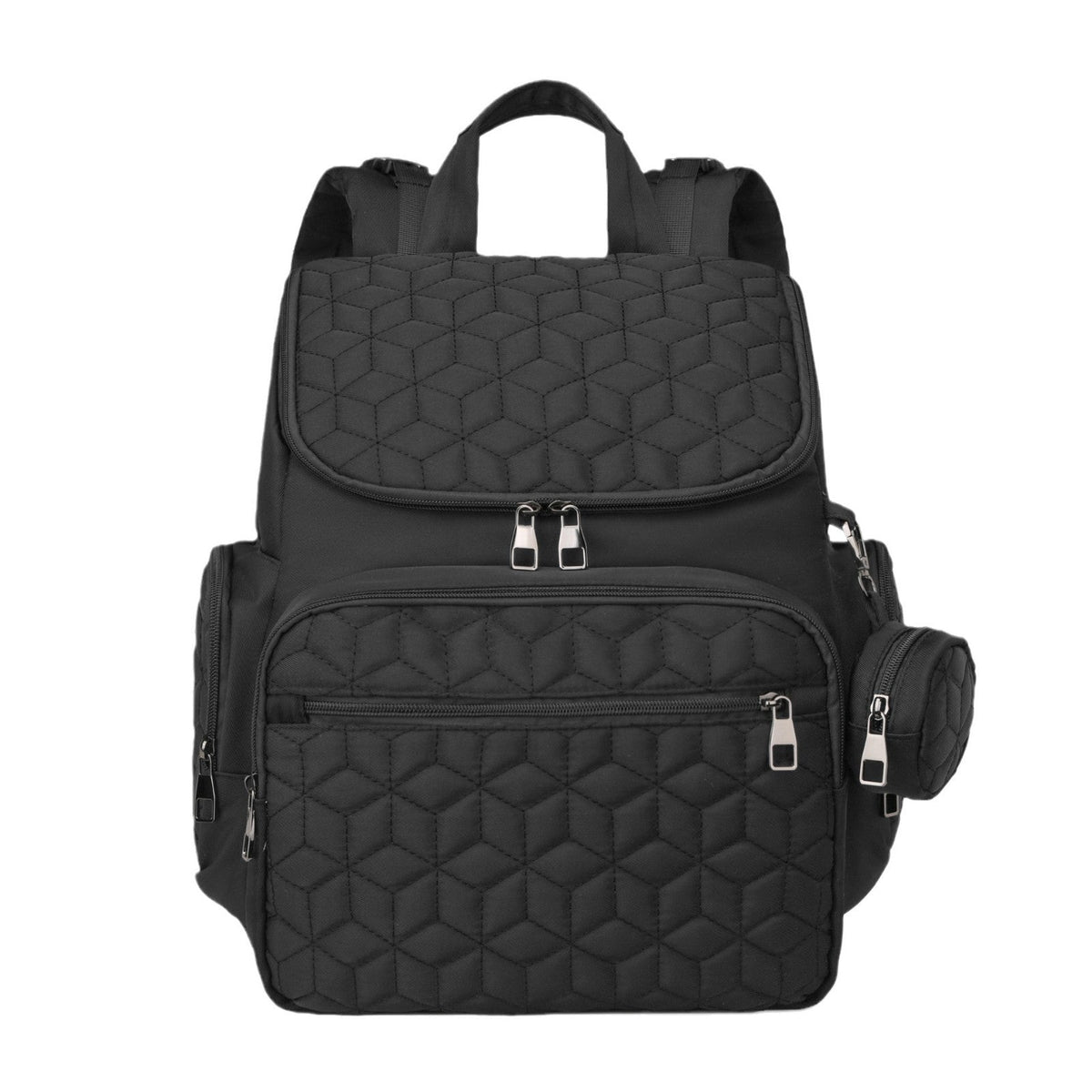 Versatile Quilted Multi-Pocket Backpack LoungeYard — product view 2