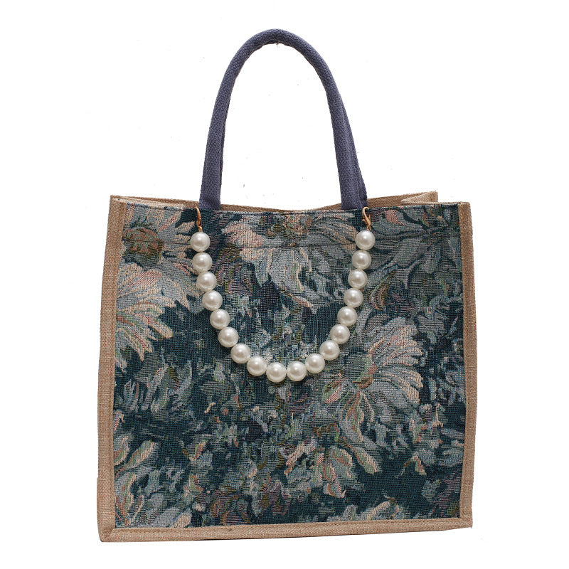 Elegant Floral Pattern Tote Bag — product view 5