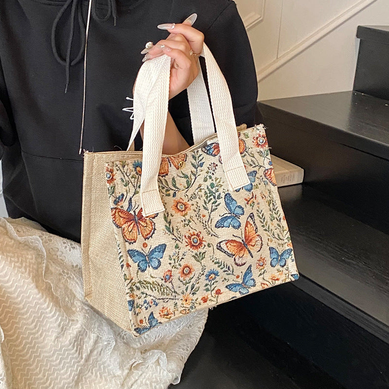 Eco-Friendly Butterfly Print Tote Bag — product view 7