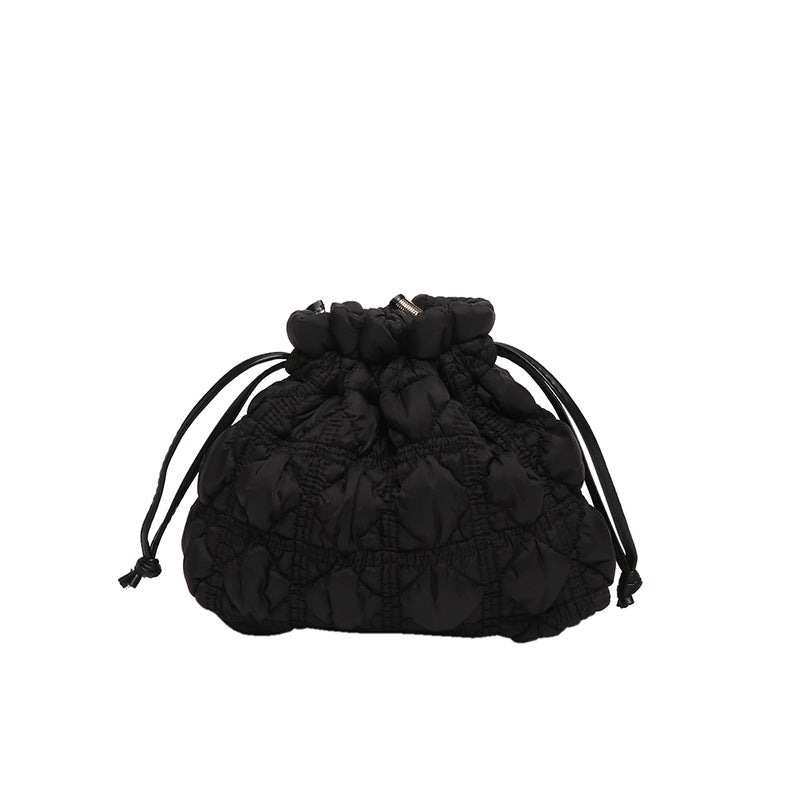Quilted Drawstring Handbag — product view 3
