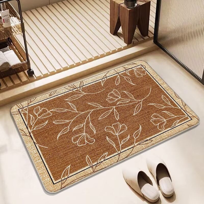 Butterfly-Inspired Decorative Bath Mat LoungeYard — product view 2