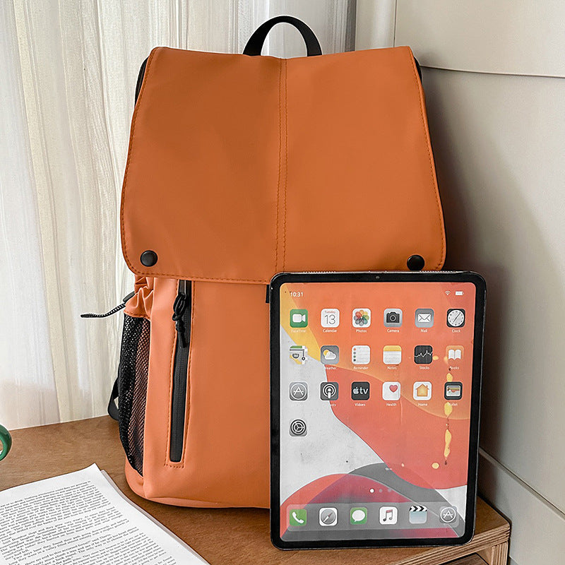 Urban backpack with breathable mesh material and practical compartments LoungeYard — product view 2