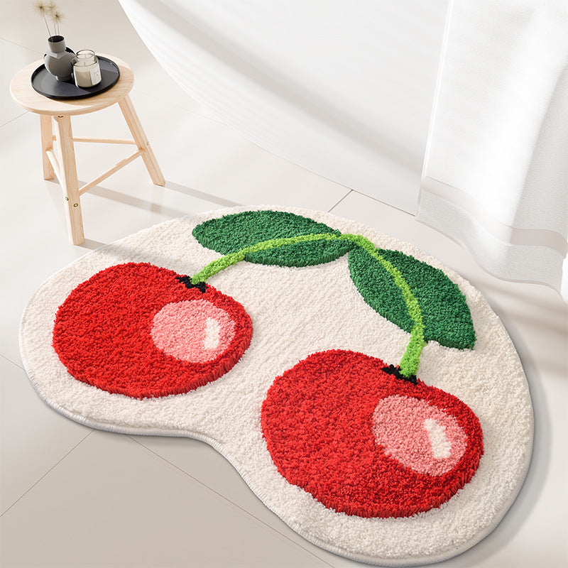 Home Decor Cherry Shaped Bath Mat Bowlift — product view 2