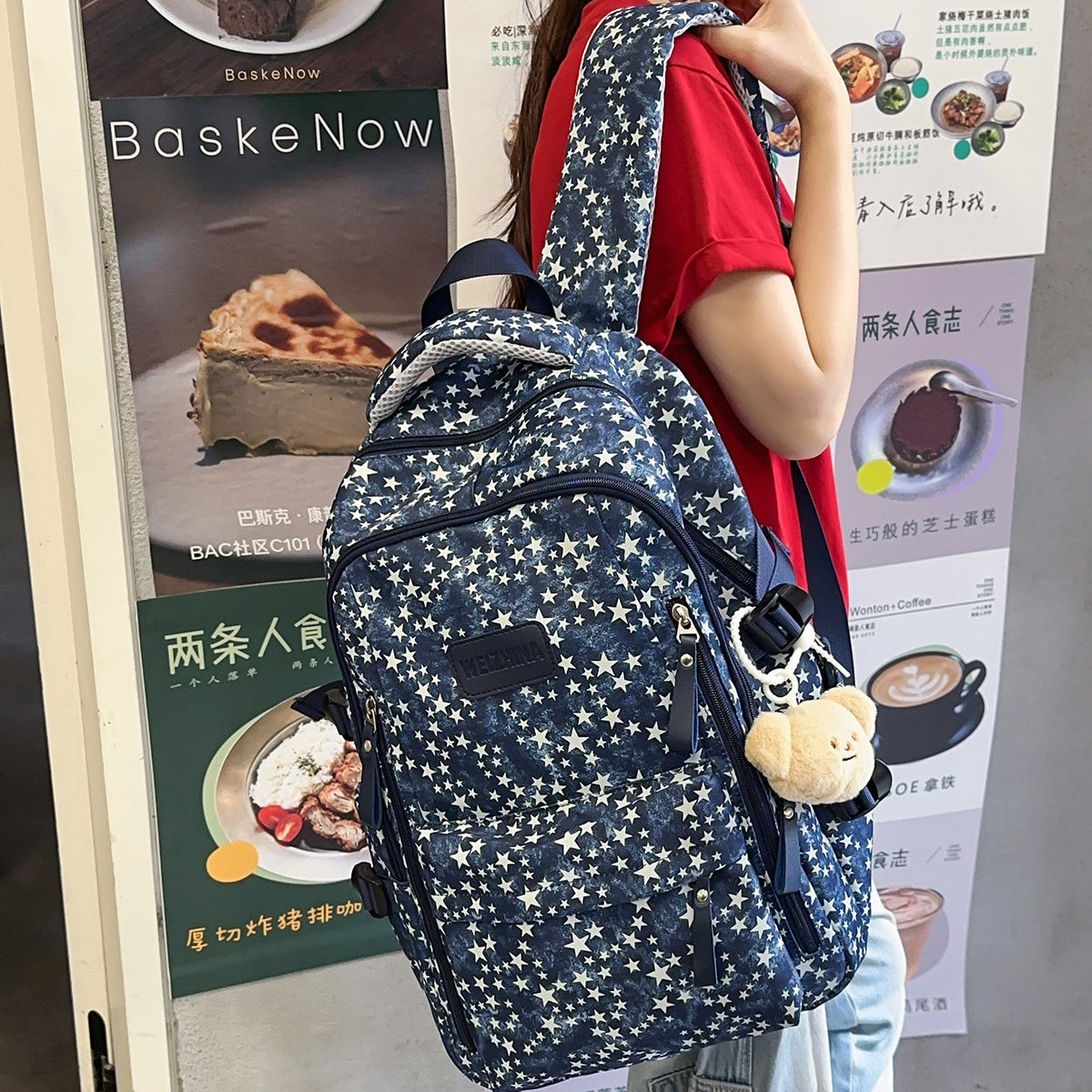 Star-Embellished Backpack LoungeYard — product view 1