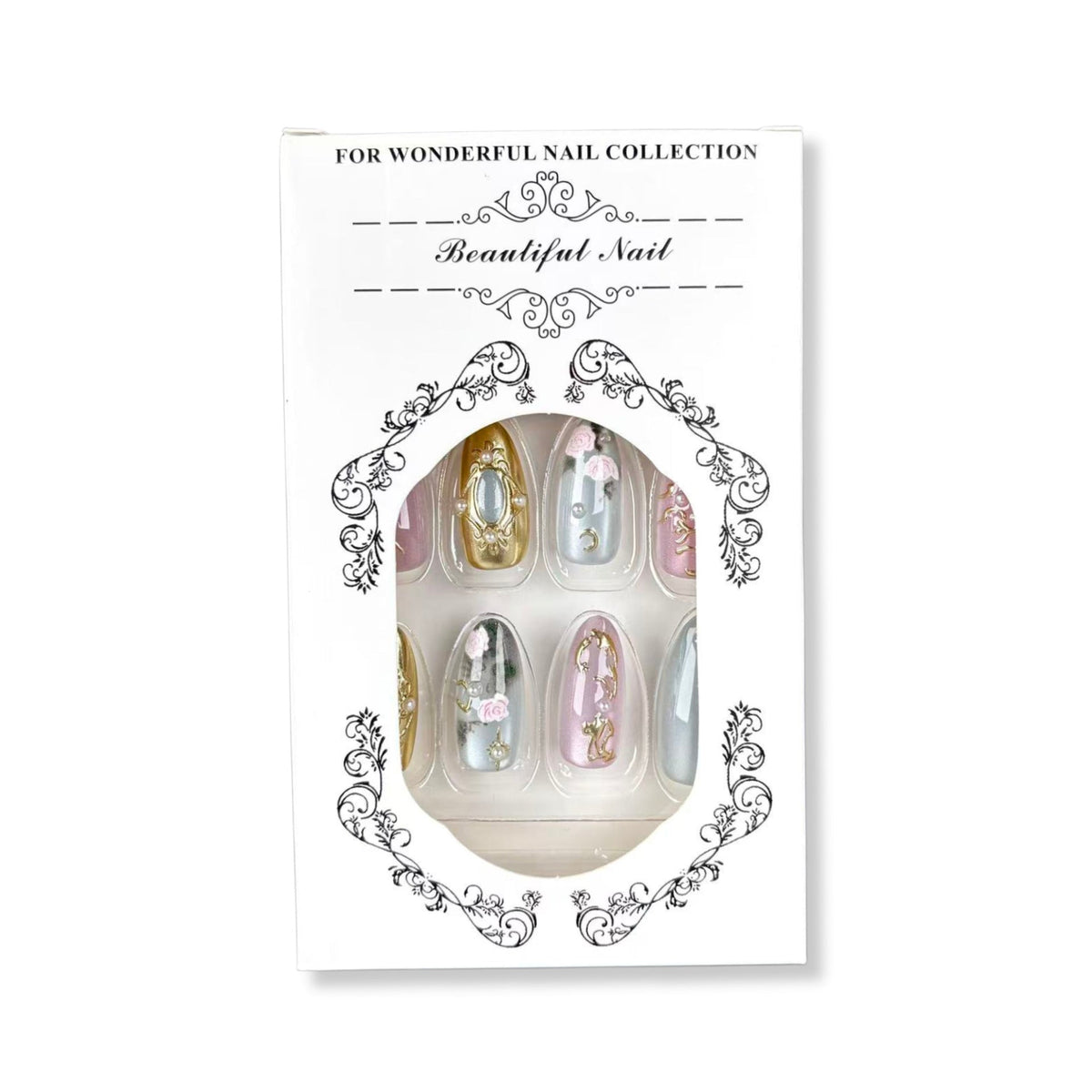 Floral Design Press-On Nails — product view 4