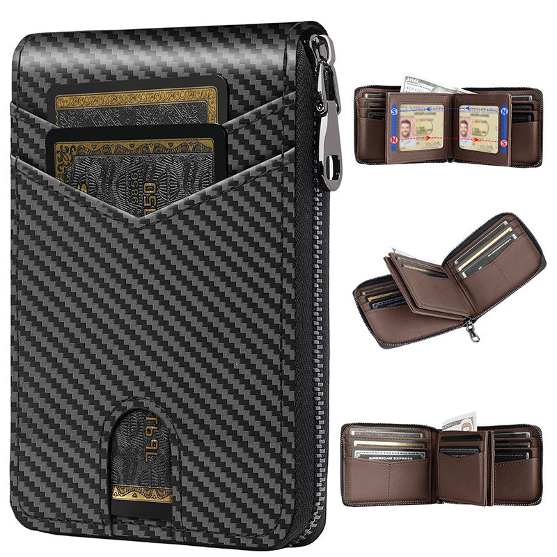 RFID-Blocking Multi-Functional Carbon Fiber Wallet LoungeYard — product view 5