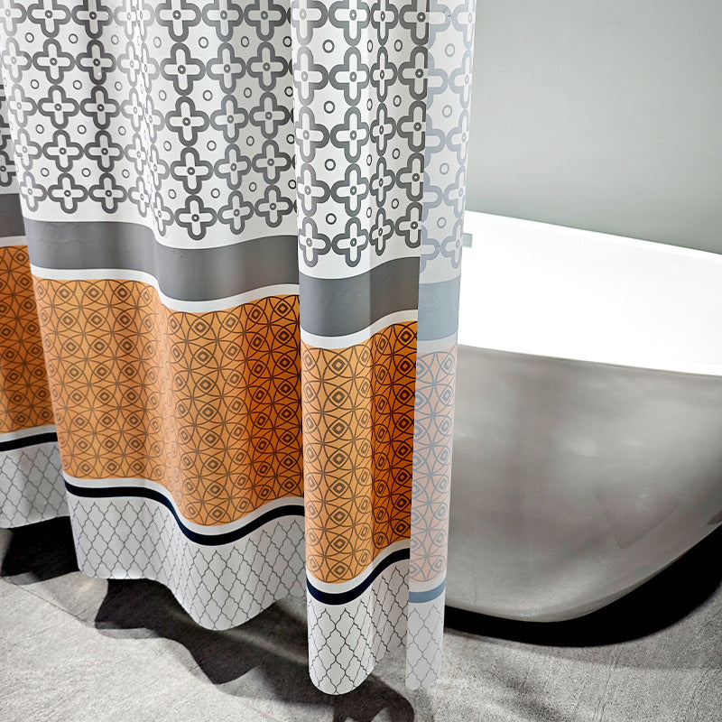 Stylish Geometric Shower Curtain LoungeYard — product view 3