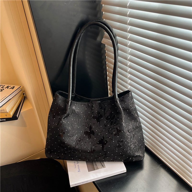 Stylish Metallic-Accented Handbag — product view 6