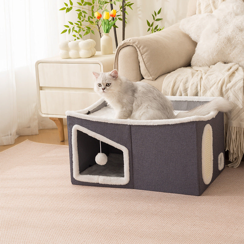 Multifunctional Cozy Pet Hideaway Bowlift — product view 2
