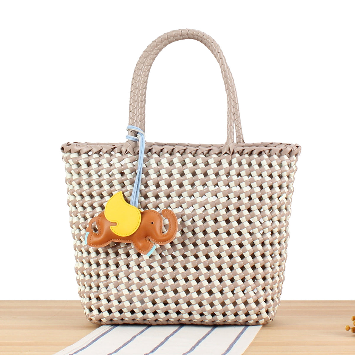 Creative Tote Bag with Playful Elephant Jewelry LoungeYard — product view 5