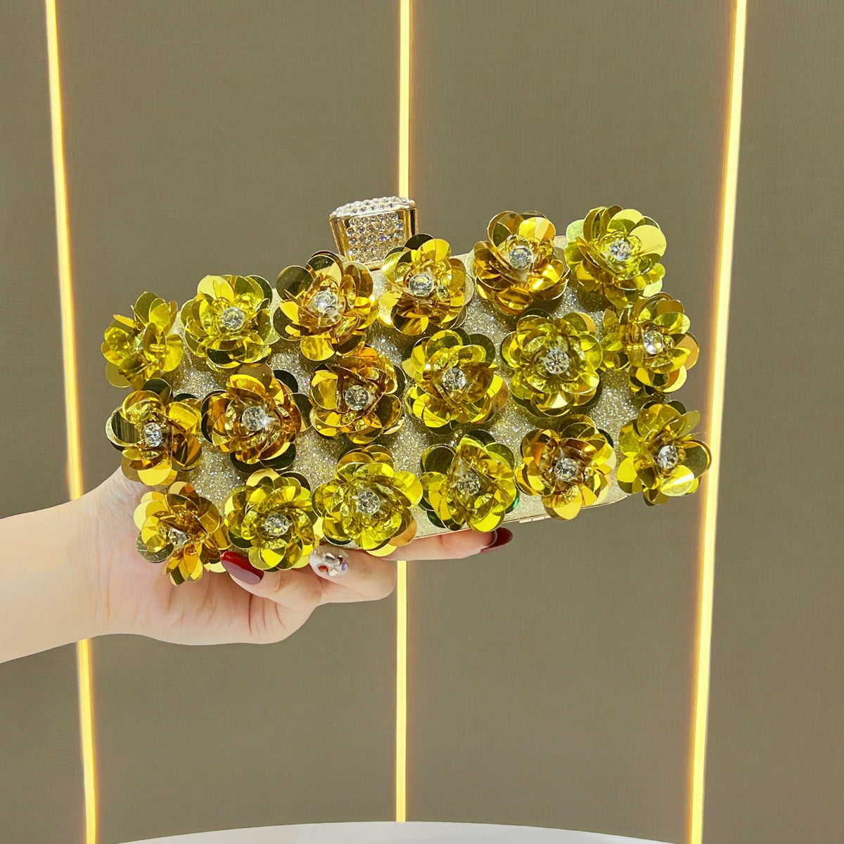 Floral Embellished Evening Clutch  1791727849 — product view 2