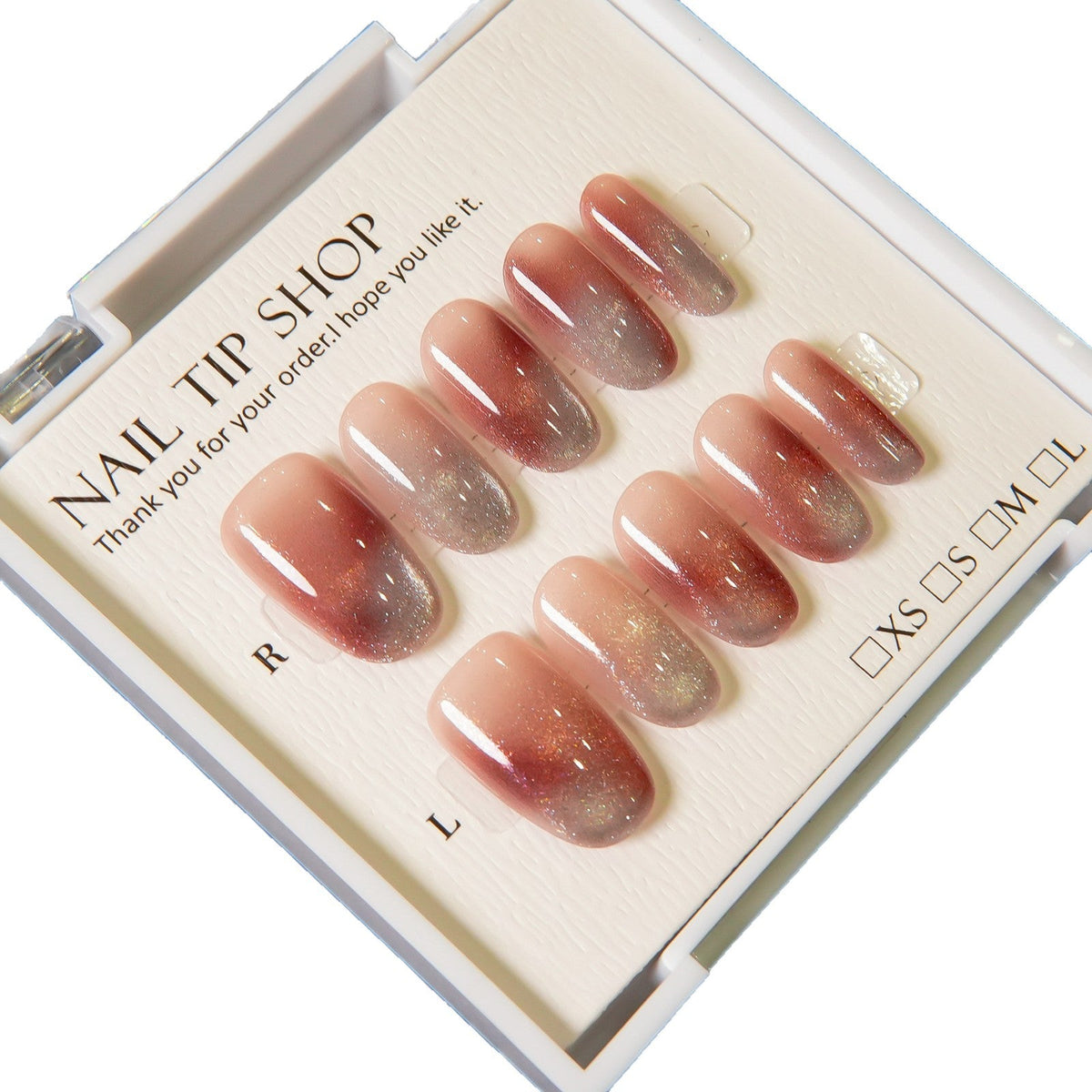 Ombre Glitter Press-On Nails — product view 5