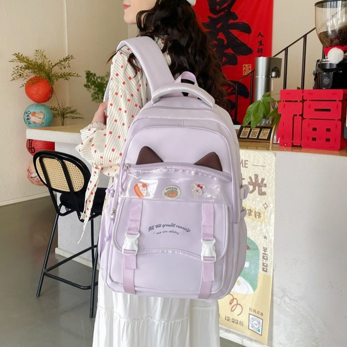 Cute Cat-Ear Backpack LoungeYard — product view 1