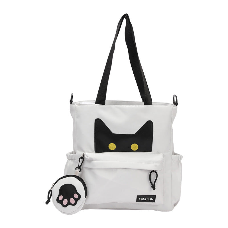 Cute Cat-Eared Tote Bag LoungeYard — product view 7