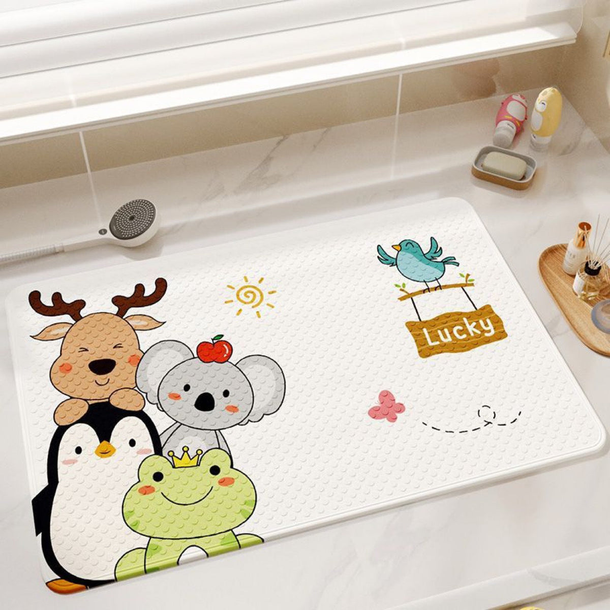Cute Cartoon Bath Mat LoungeYard — product view 4