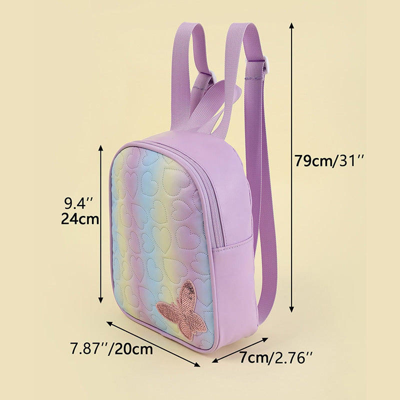 Mini backpack with heart pattern LoungeYard — product view 4