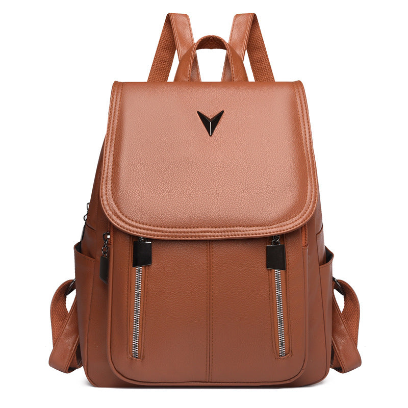 Versatile Leather Backpack — product view 3