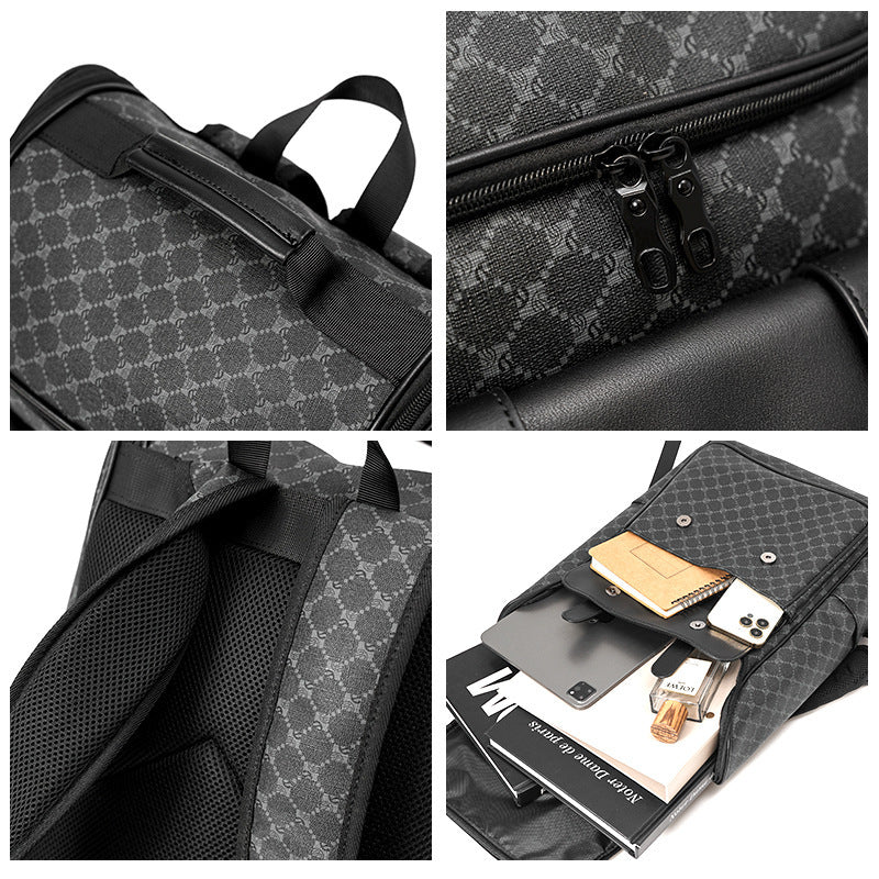 More Elegant and Practical Laptop Backpack with Multifunctional Compartments LoungeYard — product view 4